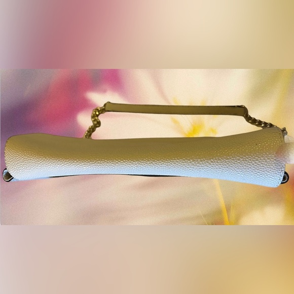 Henri Bendel Cream Color Caviar Leather Shoulder Bag - Picture 2 of 16